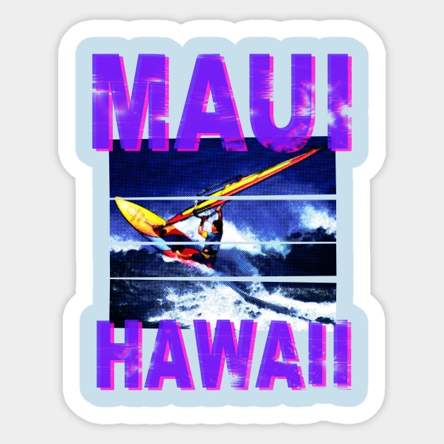 Surf Maui (Light Shirt) Sticker by StonedWorks